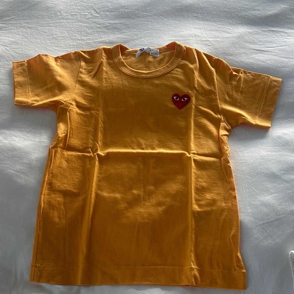 Kids Comme des Garçons T-Shirt with Heart Patch